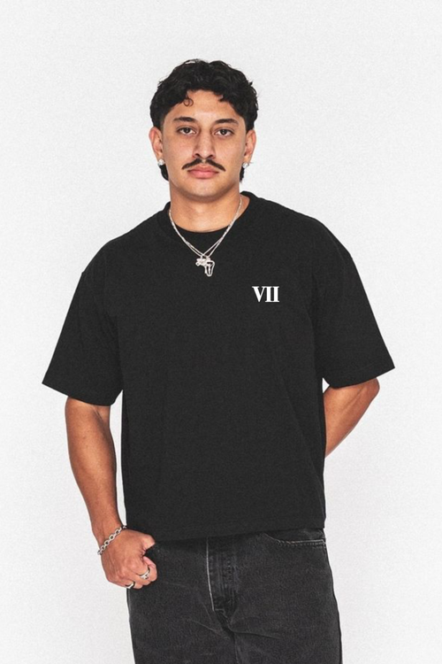 Black branded T-shirt