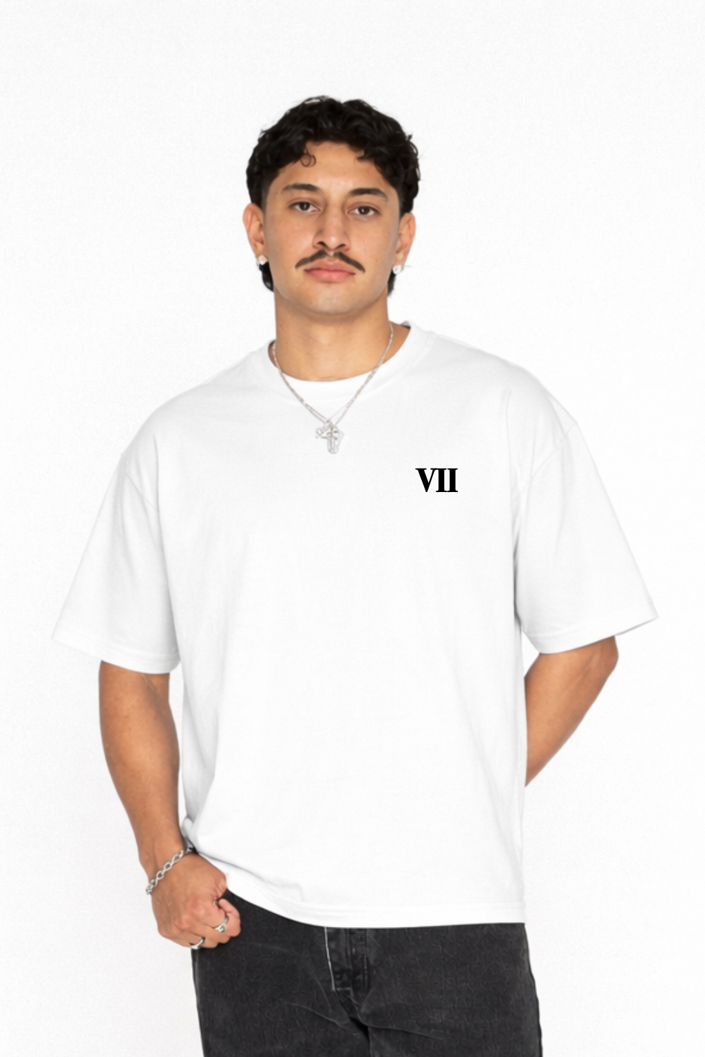 White branded T-shirt