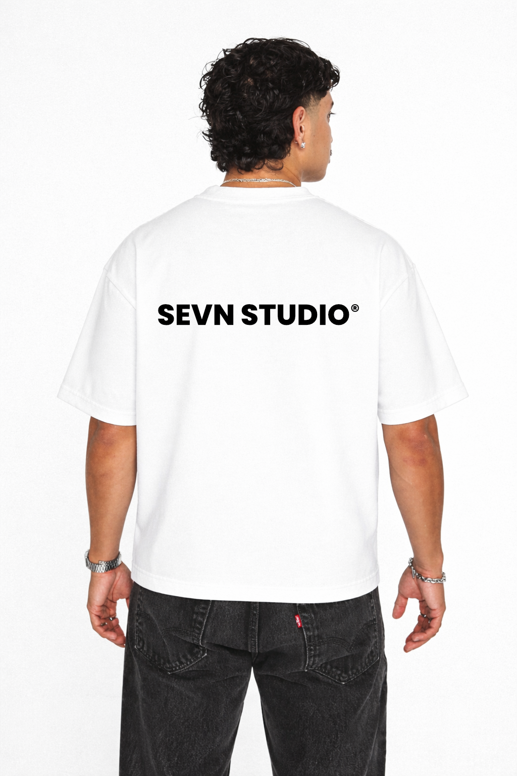 White branded T-shirt